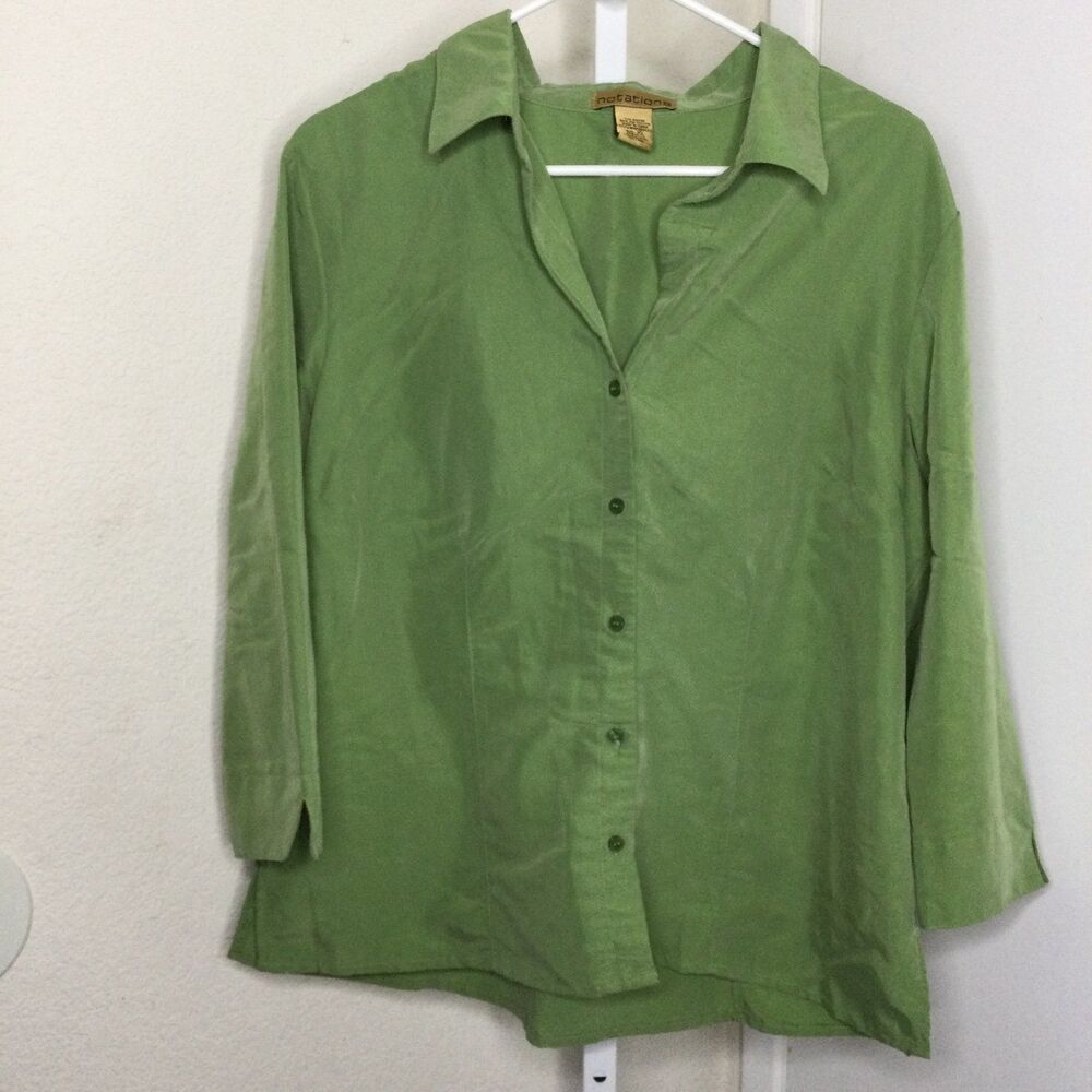 Notations button down shirt